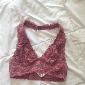 VS Lace Halter Bralette